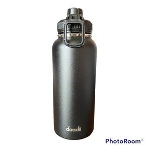 DaaDii Insulated Water Bottle Akio Black 32 Oz Metal NEW Gym Workout Camping